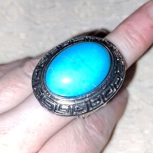 Turquoise faux ring